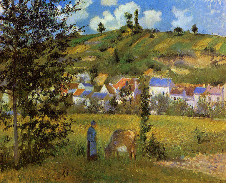 Paysage à Chaponval – Camille Pissarro Camille Pissarro