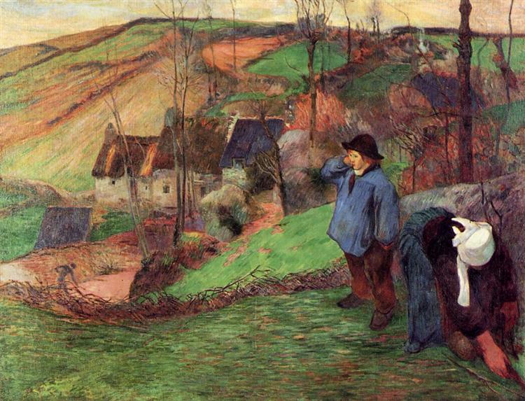 Paysage en Bretagne (1888) – Paul Gauguin Paul Gauguin