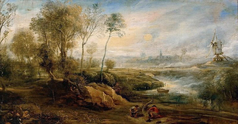 Paysage avec un ornithologue – Peter Paul Rubens Peter Paul Rubens