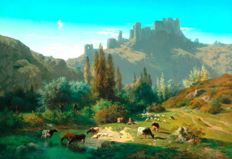 Landscape with Cattle – Rosa Bonheur Rosa Bonheur