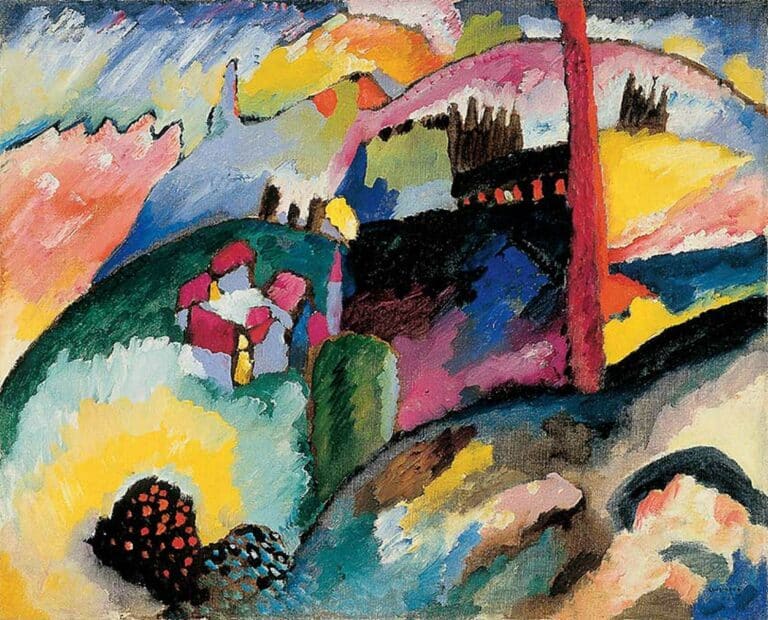 Paysage avec cheminée d’usine – Vassily Kandinsky Vassily Kandinsky