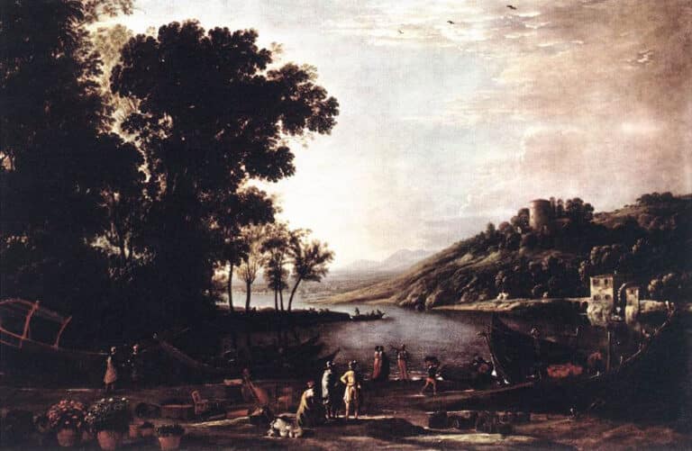 Landscape with Merchants – Claude Lorrain Claude Lorrain