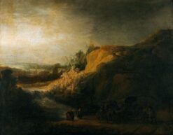 Paysage avec le baptême de l’Eunuque – Rembrandt van Rijn Rembrandt van Rijn