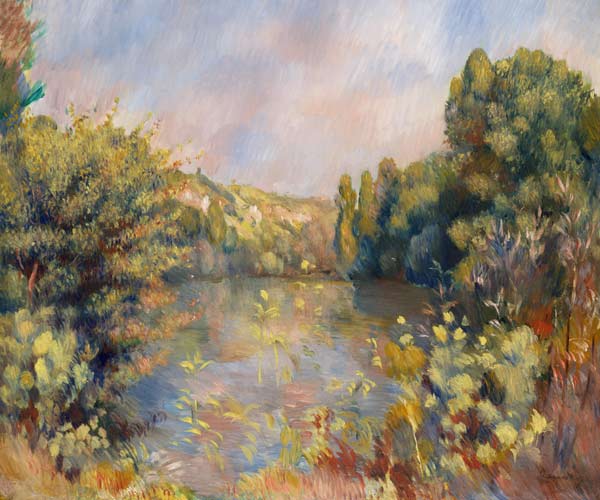 Paysage du bord du lac – Pierre-Auguste Renoir Pierre-Auguste Renoir