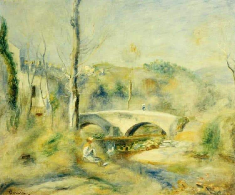 Paysage avec le pont – Pierre-Auguste Renoir Pierre-Auguste Renoir