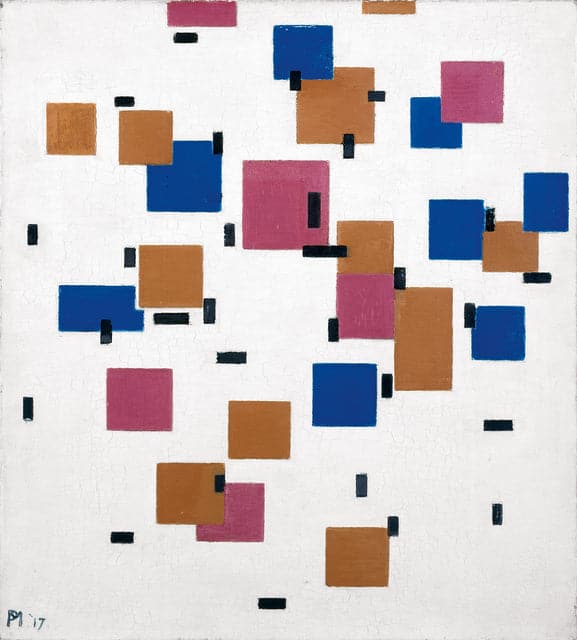 Composition en couleur A – Mondrian Piet Mondrian