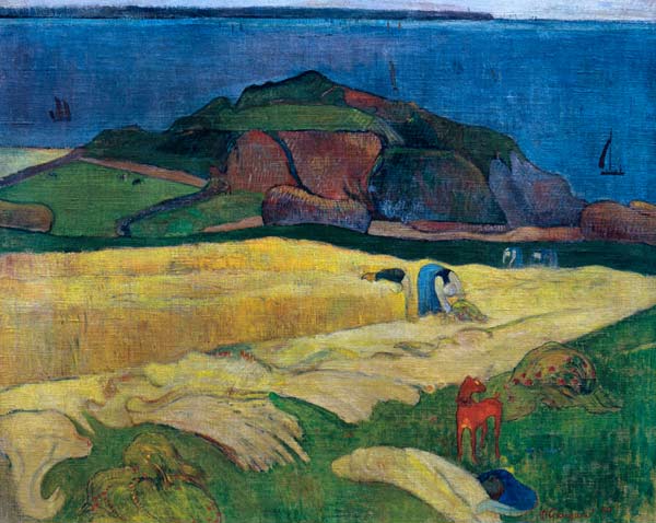 La récolte au bord de la mer – Paul Gauguin Paul Gauguin