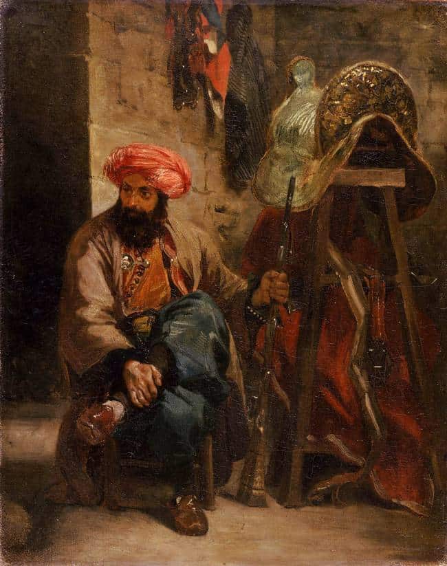 Le Turc avec une selle – Eugène Delacroix Eugène Delacroix