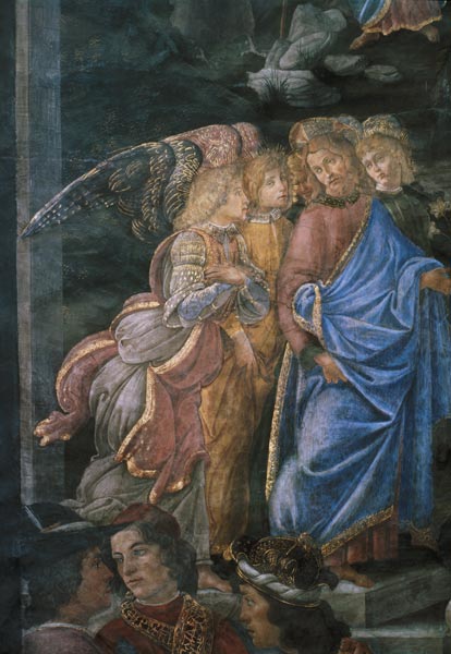 La purification du lépreux et la tentation du Christ, de la chapelle Sixtine : détail du Chris – Sandro Botticelli Sandro Botticelli