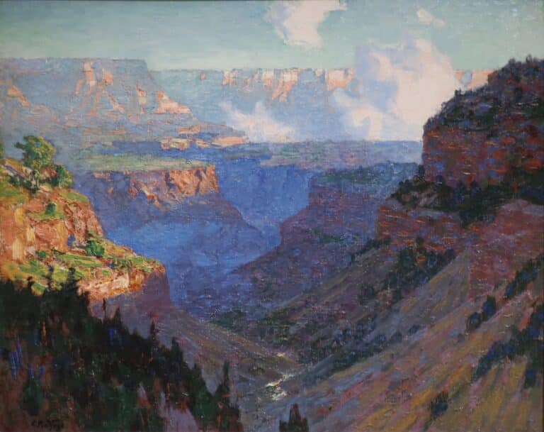 Looking Across the Grand Canyon – Edward Henry Potthast Edward Henry Potthast