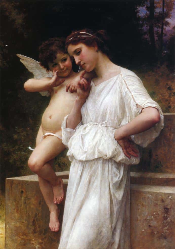 Scerets d’amour – William Bouguereau William Bouguereau