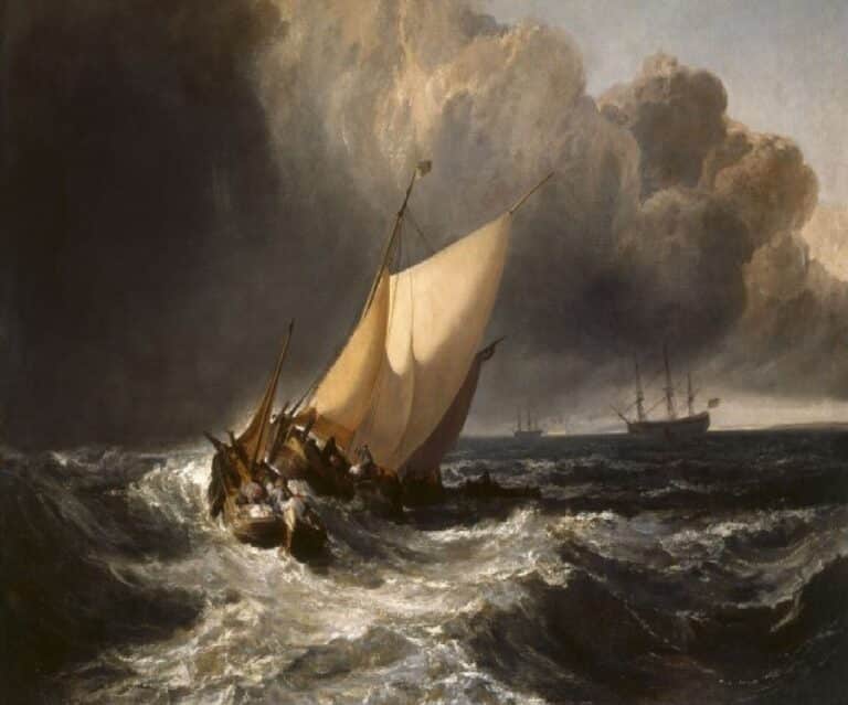 Bateaux hollandais dans la tempête – William Turner William Turner