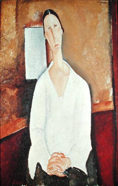 Madame Zborowska aux mains jointes – Amadeo Modigliani