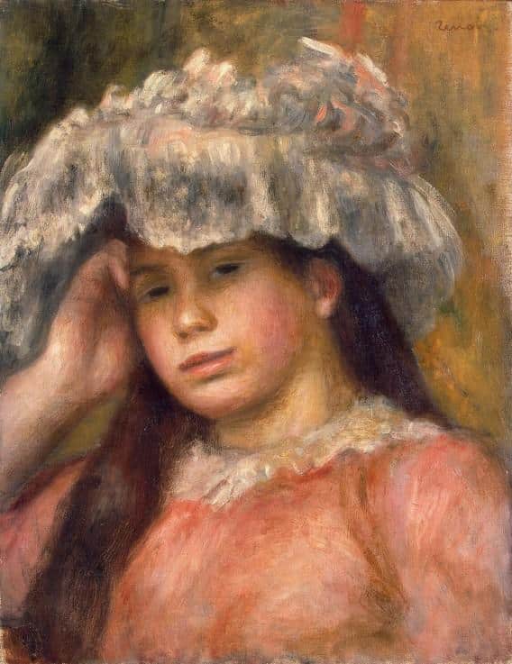 Jeune fille au chapeau – Pierre-Auguste Renoir Pierre-Auguste Renoir