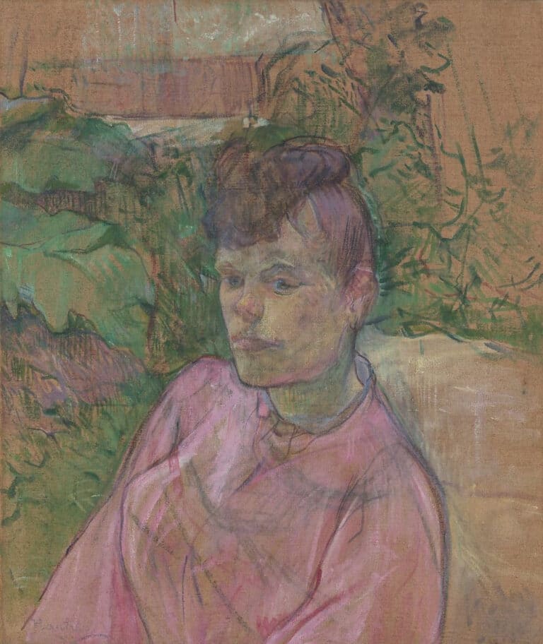 Femme dans le jardin de Monsieur Forest – Toulouse Lautrec Henri de Toulouse-Lautrec