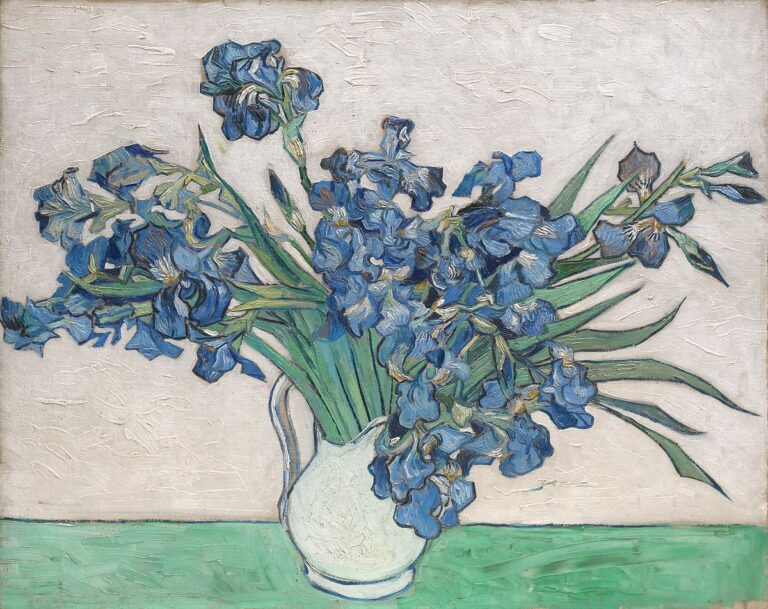 Vase d’iris – Van Gogh Vincent Van Gogh