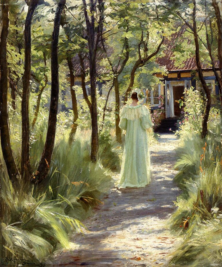 Marie dans le jardin – Peder Severin Kroyer Peder Severin Krøyer