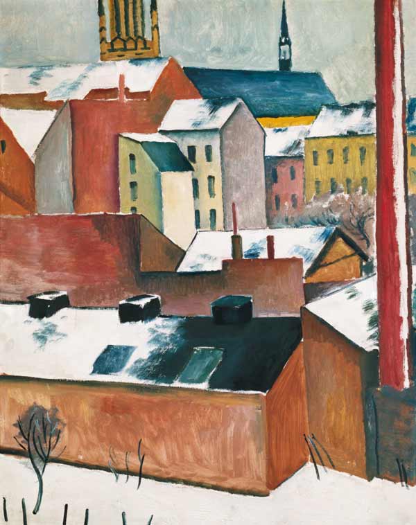 Maris-église dans la neige – August Macke August Macke