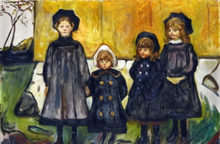 Quatre filles à Asgardstrand – Edvard Munch Edvard Munch