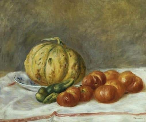 Melon et tomates – Pierre-Auguste Renoir Pierre-Auguste Renoir