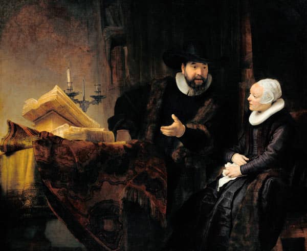 Le prédicateur mennonite Anslo et sa femme – Rembrandt van Rijn Rembrandt van Rijn