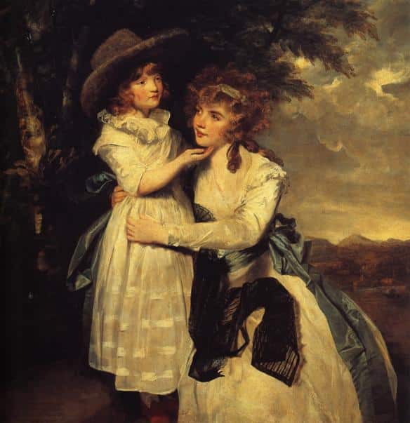 Mlle Cocks et sa nièce – Joshua Reynolds Joshua Reynolds