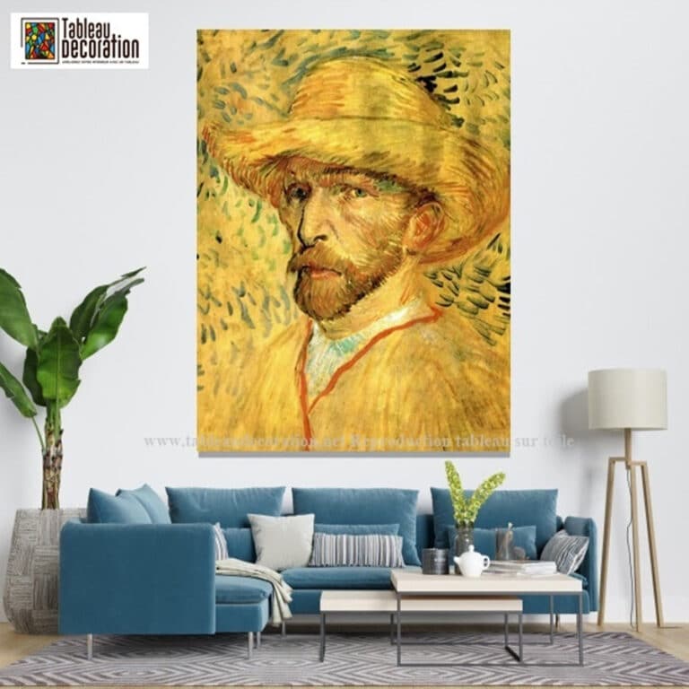 Autoportrait au chapeau de paille – Van Gogh Autoportraits de Vincent van Gogh 6