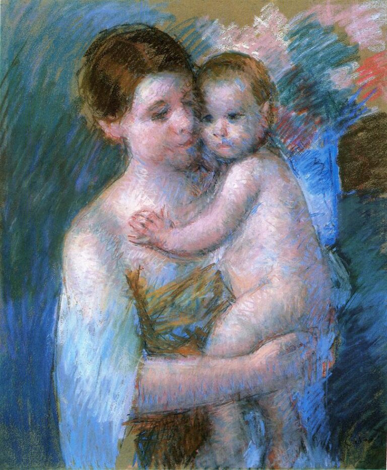 Mère tenant son bébé – Mary Cassatt Mary Cassatt