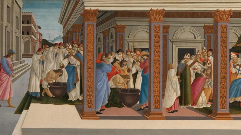 La jeunesse et le premier miracle du Saint Zenobius – Sandro Botticelli Sandro Botticelli