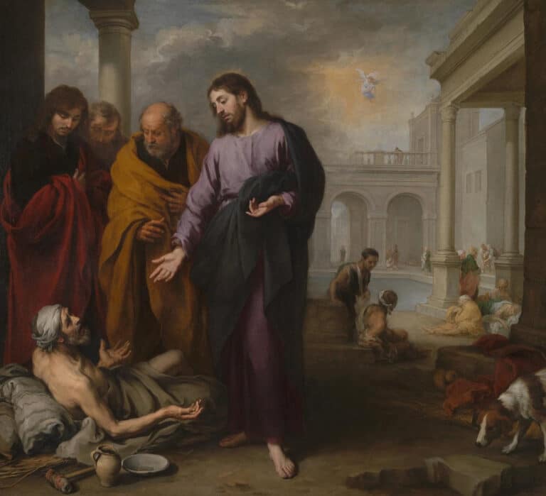 Le Christ guérissant le paralytique à la piscine de Bethesda – Bartolomé Esteban Murillo Bartolomé Esteban Murillo