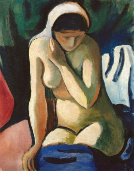 Fille nue avec un foulard – August Macke August Macke