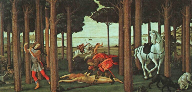 L’histoire de Nastagio degli Onesti (Deuxième épisode) – Sandro Botticelli Sandro Botticelli