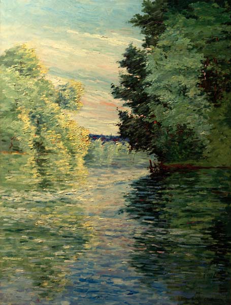 Le petit bras de la Seine près d’Argenteuil de Caillebotte Gustave Caillebotte