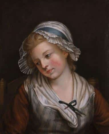 Portrait d’une jeune fille – Nicolas Bernard Lépicié Nicolas Bernard Lépicié