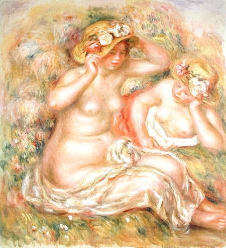 Deux nus portant des chapeaux – Pierre-Auguste Renoir Pierre-Auguste Renoir