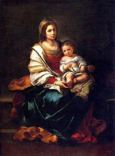 La Vierge du Rosaire – Bartolomé Esteban Murillo Bartolomé Esteban Murillo