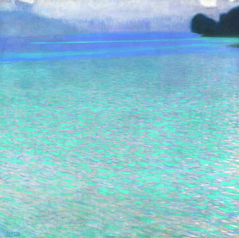 L’île sur le lac Attersee – Gustav Klimt Gustav Klimt