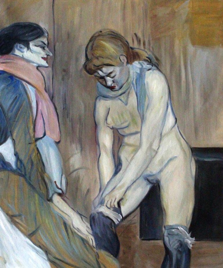 Femme tirant ses bas – Toulouse Lautrec Henri de Toulouse-Lautrec