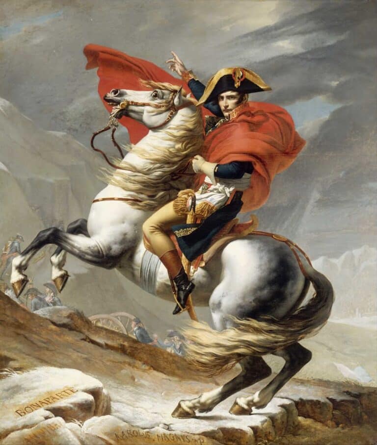 Bonaparte franchit le col du Grand Saint-Bernard – Jacques-Louis David Jacques-Louis David