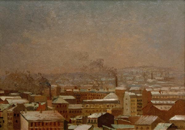 Paris sous la neige – Caillebotte Gustave Caillebotte