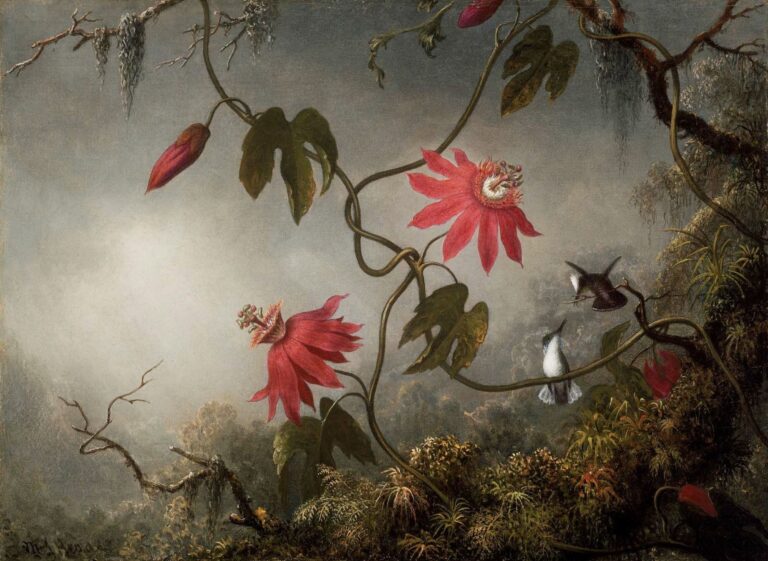 Les fleurs de la passion avec les colibris – Martin Johnson Heade Martin Johnson Heade