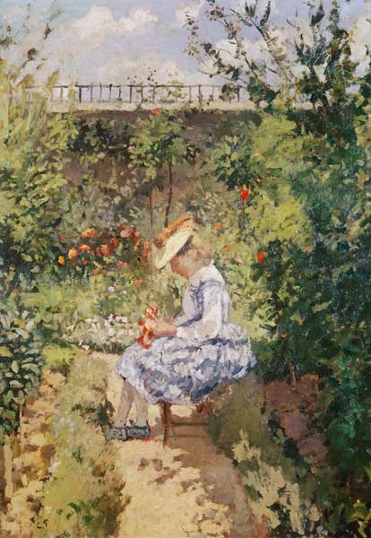 Fille dans un jardin – Edouard Manet Édouard Manet