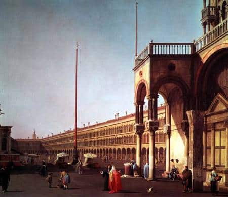 La Piazza di San Marco, depuis la Piazetta, à Venise – Giovanni Antonio Canal Giovanni Antonio Canal