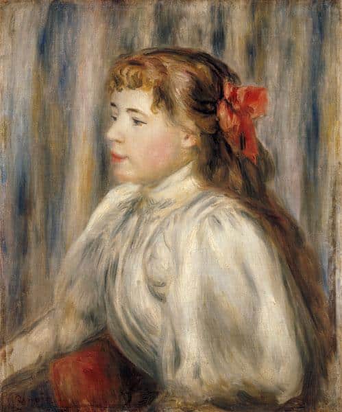 Portrait d’une jeune fille – Pierre-Auguste Renoir Pierre-Auguste Renoir