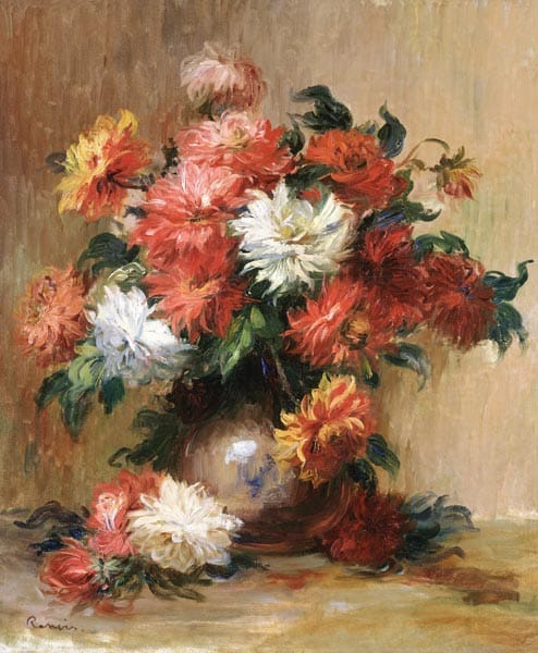 Nature morte avec dahlias – Pierre-Auguste Renoir Pierre-Auguste Renoir