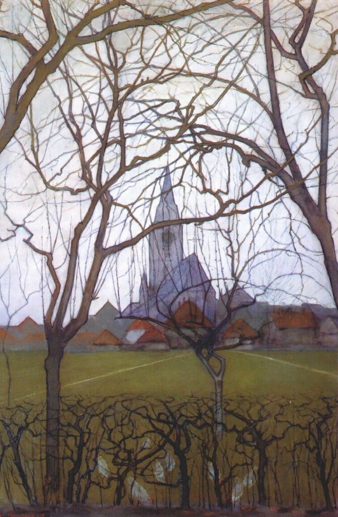 Église du village – Mondrian Piet Mondrian