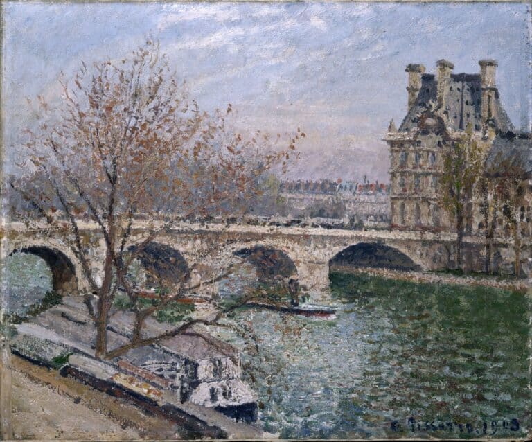 Le Pont-Royal et le Pavillon de Flore – Camille Pissarro Camille Pissarro