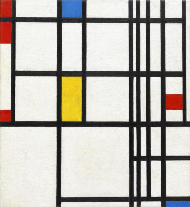 Composition en rouge bleu et jaune – Mondrian Piet Mondrian