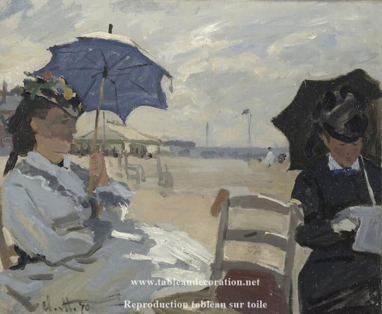 La Plage à Trouville – Claude Monet Claude Monet