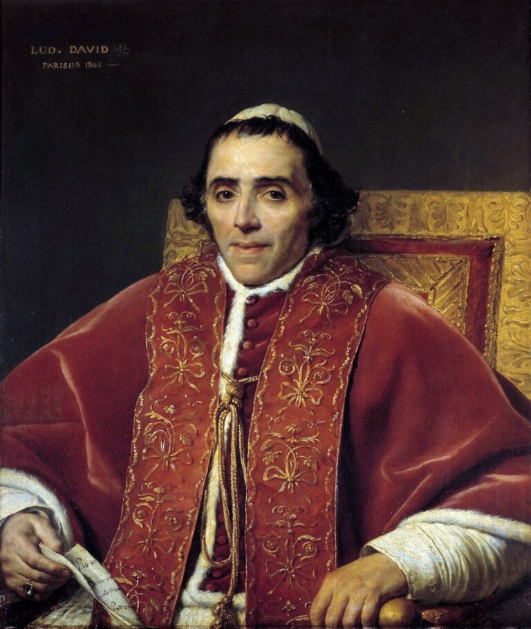 Portrait du pape Pie VII – Jacques-Louis David Jacques-Louis David